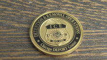 Load and play video in Gallery viewer, ICE Immigration &amp; Customs Enforcement Detention &amp; Removal Operations Chicago Deport Center Challenge Coin #182W
