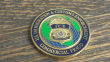 Load and play video in Gallery viewer, ICE Immigration &amp; Customs Enforcement Commercial Fraud Challenge Coin #187W
