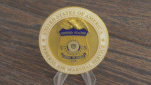Load and play video in Gallery viewer, Federal Air Marshal FAM FAMs White/Gold  Challenge Coin
