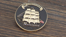 Load and play video in Gallery viewer, USS Constitution Once A Chief Always A Chief Navy Chief CPO Challenge Coin

