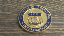 Load and play video in Gallery viewer, ICE Immigration &amp; Customs Enforcement Contraband Smuggling Investigations Challenge Coin #183W
