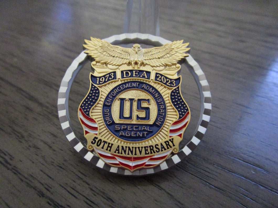 DEA Drug Enforcement Administration 50th Anniversary Challenge Coin #788S