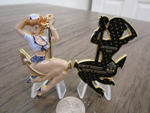 Load image into Gallery viewer, USN Navy Chief Navy Pride Anchor Up Sexy Sailor Pin Up Girl CPO Challenge Coin
