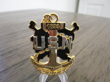 Load image into Gallery viewer, United States Navy CPO Ask The Chief Three Skulls Challenge Coin
