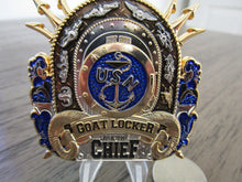 Load image into Gallery viewer, United States Navy Chiefs Mess Knock Loudly Remove Cover State Your Business CPO Challenge Coin
