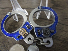 Load image into Gallery viewer, NYPD Narcotics Narco Handcuffs With Punisher Key Blue Version Challenge Coin
