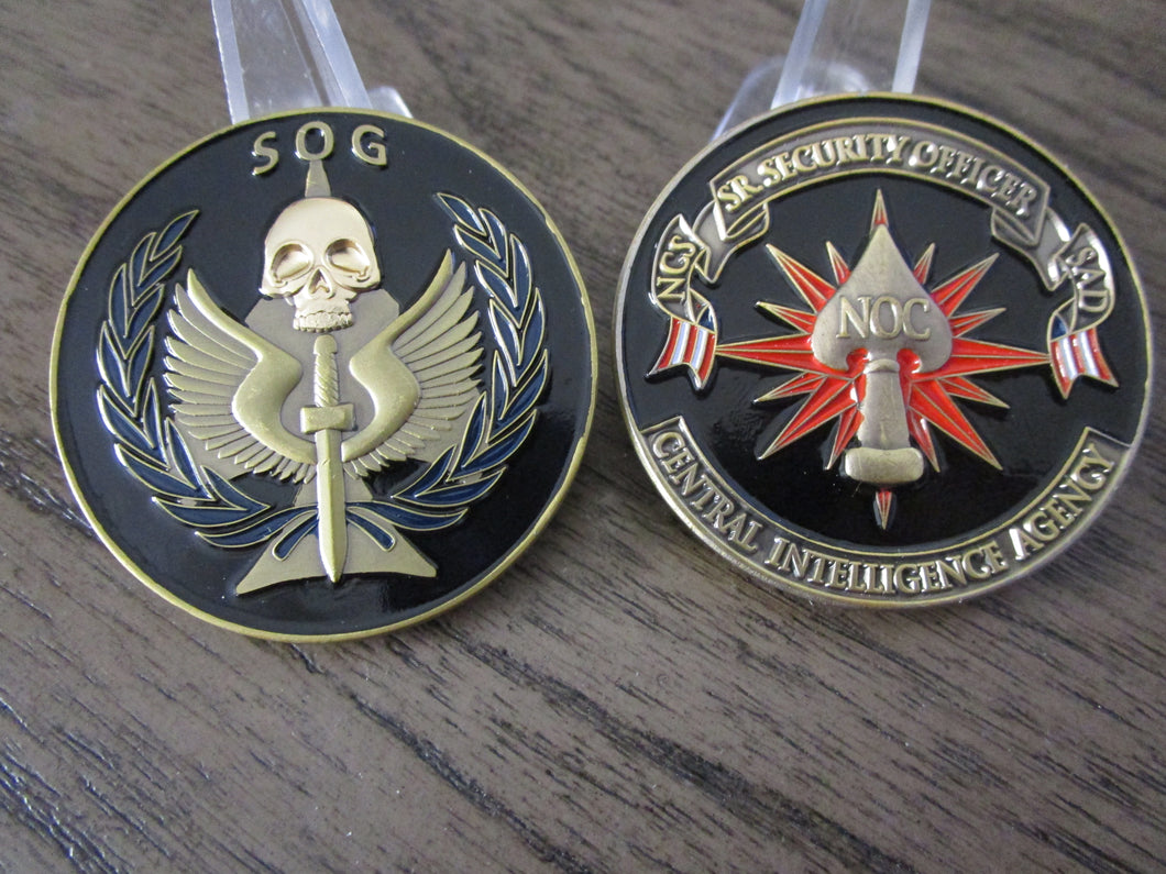 Central Intelligence Agency  Special Operations Group  Non Official Cover  CIA SOG NOC Officer Challenge Coin