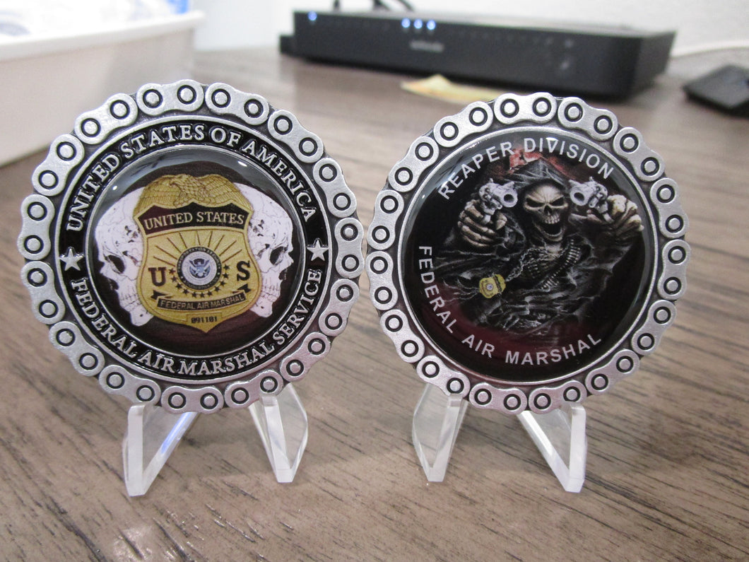 Federal Air Marshal FAM FAMs Reaper Division Challenge Coin