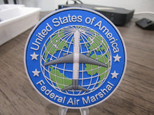 Load image into Gallery viewer, US Federal Air Marshal Service FAM FAMS Hook &amp; Loop Rubber Patch
