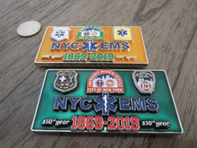 Load image into Gallery viewer, New York City First Responders NYC EMS FDNY EMT 150 Anniversary Challenge Coin
