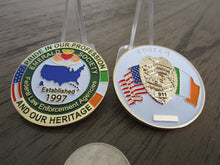 Load image into Gallery viewer, Federal Law Enforcement Agencies Emerald Society ESFLEA Challenge Coin
