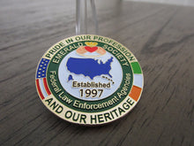 Load image into Gallery viewer, Federal Law Enforcement Agencies Emerald Society ESFLEA Challenge Coin
