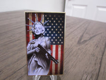 Load image into Gallery viewer, US Constitution 2nd Amendment Patriotic Marilyn Monroe Challenge Coin
