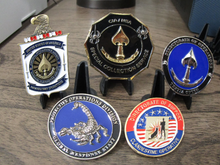 Load image into Gallery viewer, Lot of 16 CIA Challenge Coins SAD SOG Seal Team VI Spy vs Spy NOC
