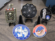 Load image into Gallery viewer, Lot of 16 CIA Challenge Coins SAD SOG Seal Team VI Spy vs Spy NOC
