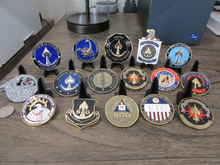 Load image into Gallery viewer, Lot of 16 CIA Challenge Coins SAD SOG Seal Team VI Spy vs Spy NOC
