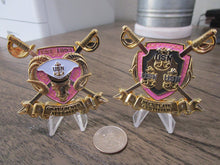 Load image into Gallery viewer, USN Goat Locker Approved Deckplate Certified Female Chief CPO Pink Challenge Coin
