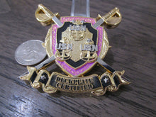 Load image into Gallery viewer, USN Goat Locker Approved Deckplate Certified Female Chief CPO Pink Challenge Coin
