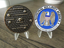 Load image into Gallery viewer, National Security Agency Cyber Network Operations NSA CNO SIGINT Challenge Coin
