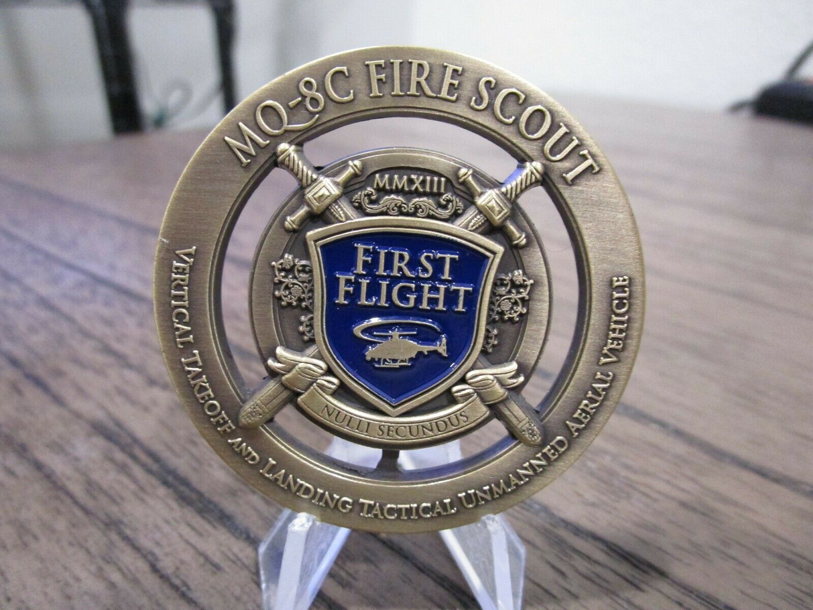 Northrop Grumman First Flight MQ-8C Fire Scout USN UAV Challenge Coin ...