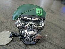 Load image into Gallery viewer, US Army 10th SFG(A) Special Forces Group Green Berets Creed Reapers Skull Challenge Coin
