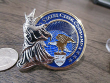 Load image into Gallery viewer, US Cyber Command CYBERCOM USN USAF Army USMC NSA Wizard Challenge Coin
