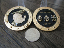 Load image into Gallery viewer, United States Navy Chief USN CPO Popeye Chief Petty Officer Ask The Chief Challenge Coin
