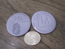 Load image into Gallery viewer, DEA Drug Enforcement Administration One Pill Can Kill Purple Challenge Coin
