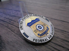 Load image into Gallery viewer, Federal Air Marshal One Team One Fight Western Masked Skull Challenge Coin
