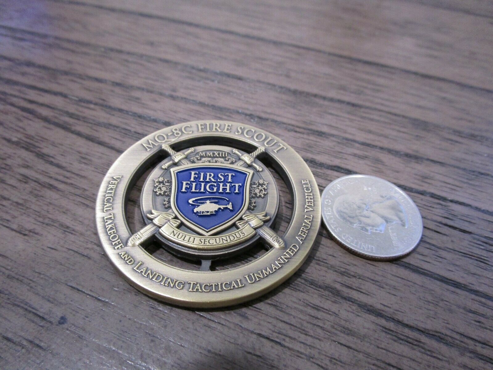 Northrop Grumman First Flight MQ-8C Fire Scout USN UAV Challenge Coin ...