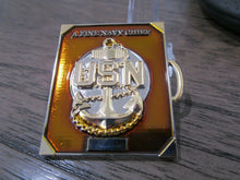 Load image into Gallery viewer, USN Female Chief Charge Book CPO Challenge Coin
